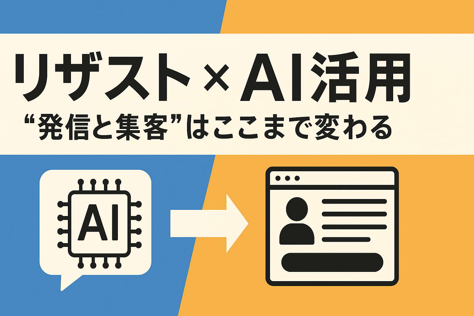 リザスト × AI活用で“発信と集客”はここまで変わる